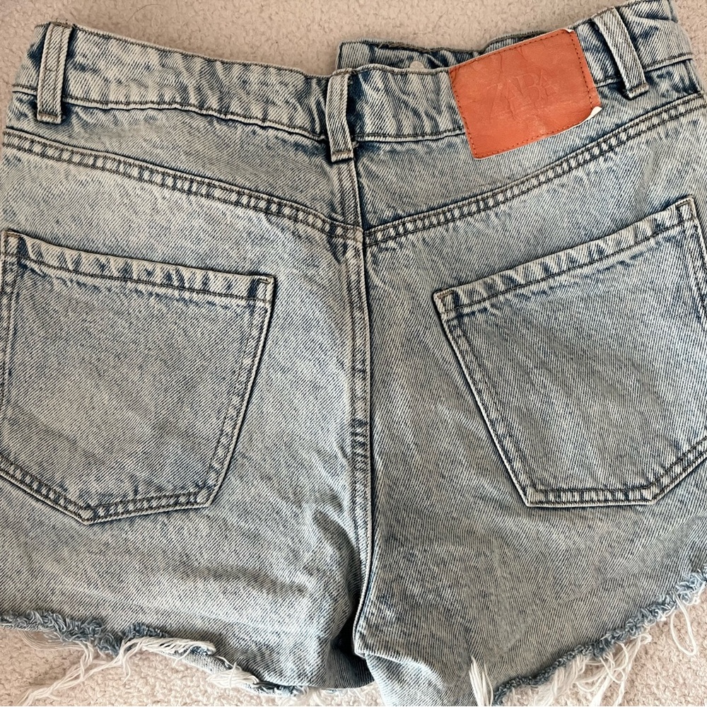 Light Blue Denim Shorts